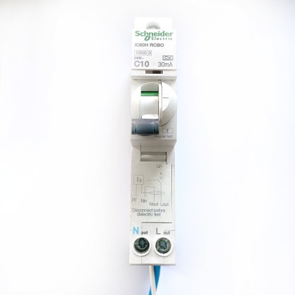Schneider Electric iC60H A9D11810 C10 10A 10 Amp 30mA RCBO Circuit Breaker Type A